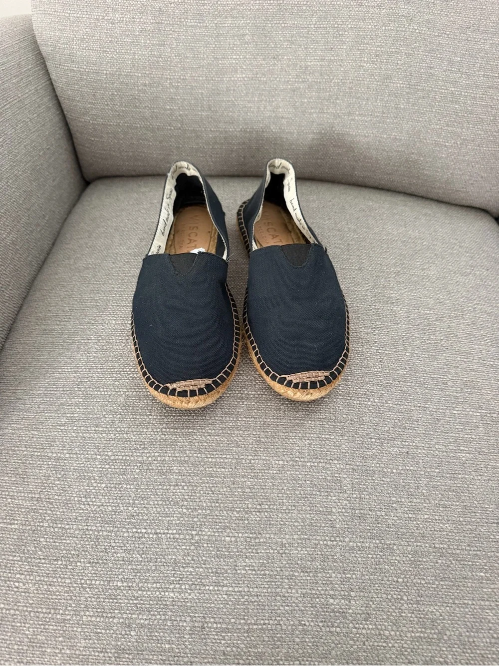Viscata Barceloneta Navy Canvas Espadrille Flats